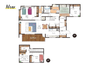 築40年のおうちアフター間取り｜八戸市 工務店
